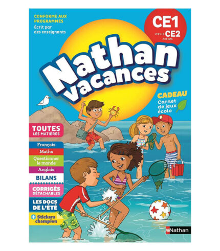 Cahier de Vacances 2023 du CE1 vers le CE2